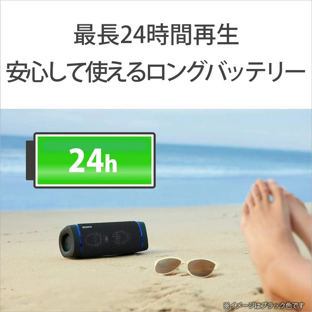 اسپیکر بی سیم قابل حمل سونی مدل SRS-XB33 B سازگار با بلوتوث، رنگ مشکی، ارسال از ژاپن