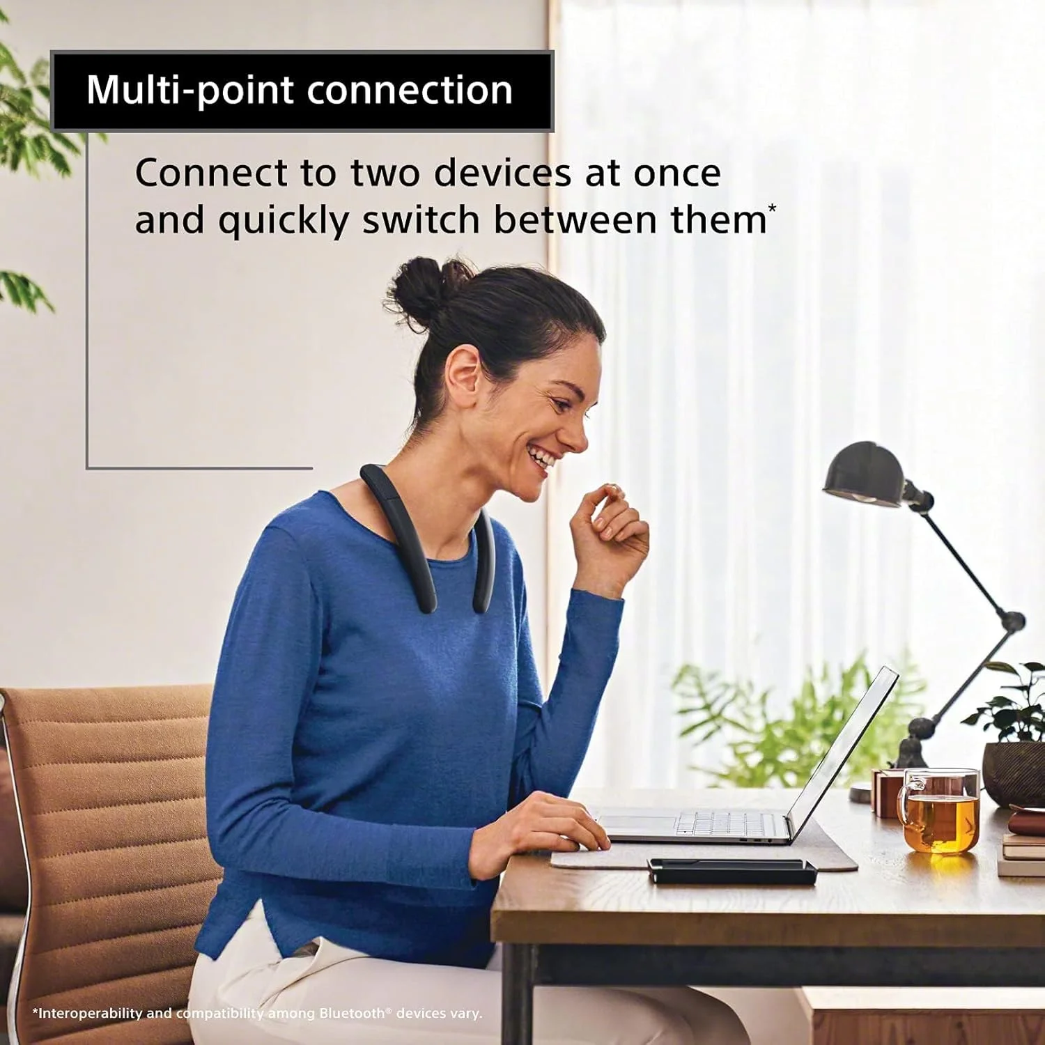 اسپیکر گردنی بلوتوثی بی سیم سونی SRS-NB10، راحت و سبک با فناوری کار در خانه، میکروفون داخلی، 20 ساعت عمر باتری و مقاوم در برابر پاشش آب IPX4 - خاکستری ذغالی اسپیکر گردنی بلوتوثی بی سیم سونی SRS-NB10، راحت و سبک با فناوری کار در خانه، میکروفون داخلی، 20 ساعت عمر باتری و مقاوم در برابر پاشش آب IPX4 - خاکستری ذغالی