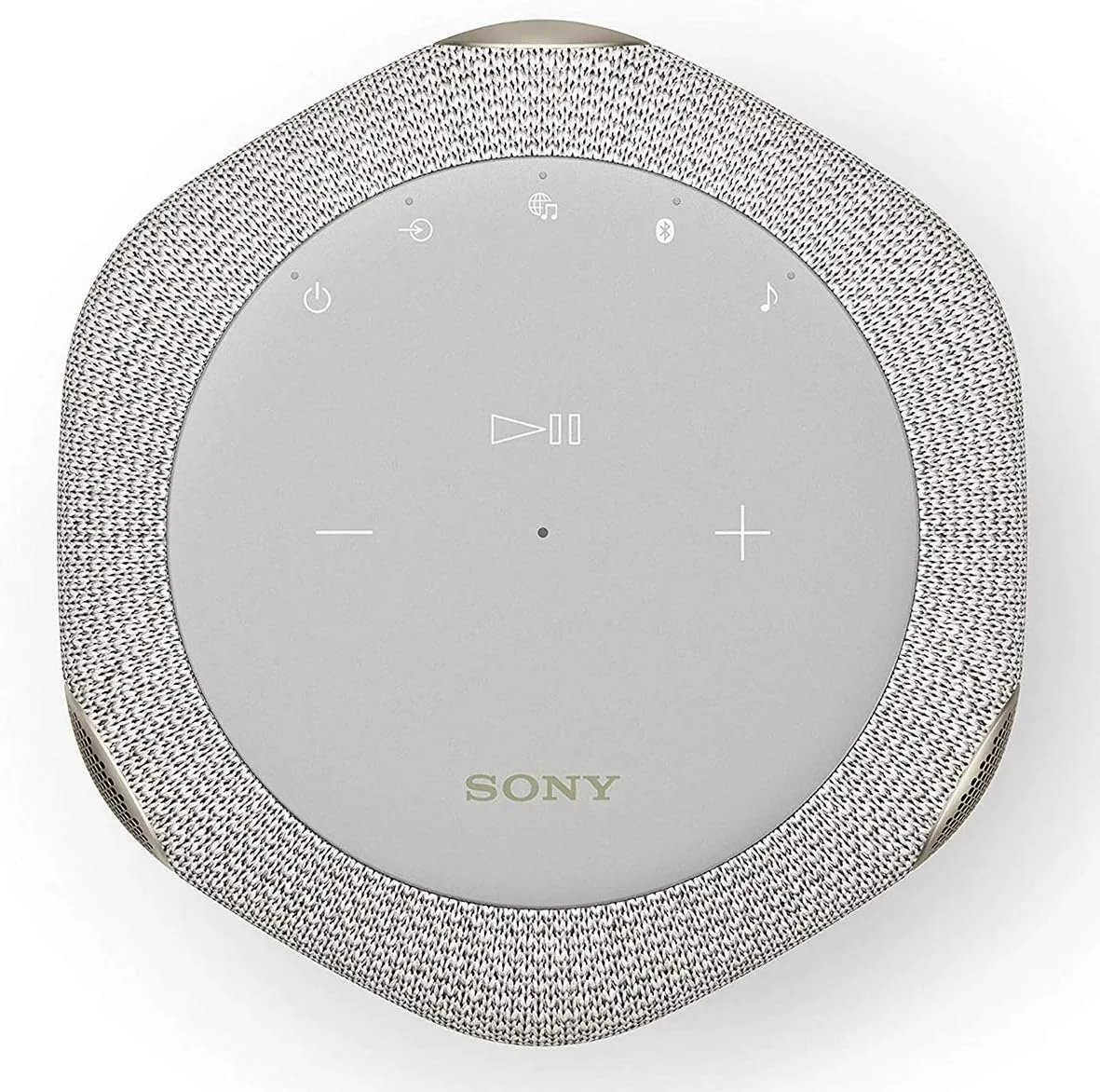 اسپیکر بی سیم سونی SRS-RA3000 با قابلیت اتصال Wi-Fi/Bluetooth و صدای فراگیر 360 درجه، سازگار با الکسا و دستیار گوگل، خاکستری روشن