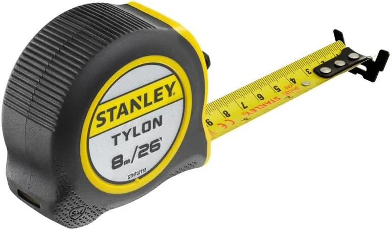 متر نواری استنلی مدل STHT37192 TYLON، 10 متر در 25 میلی‌متر، متریک-اینچی