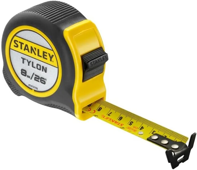 متر نواری استنلی مدل STHT37192 TYLON، 10 متر در 25 میلی‌متر، متریک-اینچی