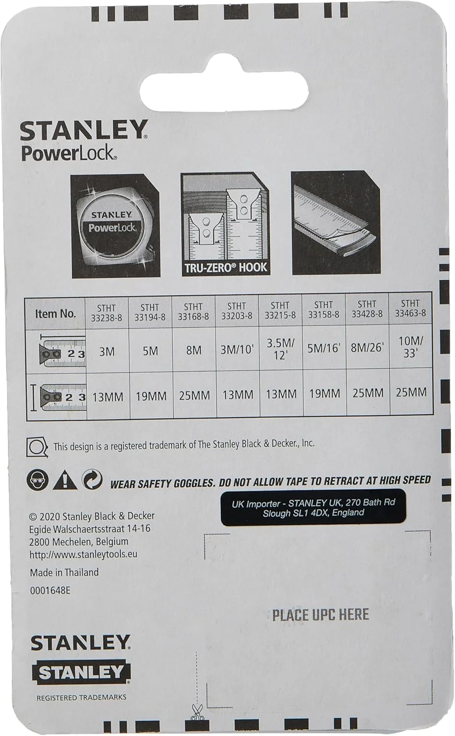 متر استنلی پاور لاک، 10 متر، STHT33463-8