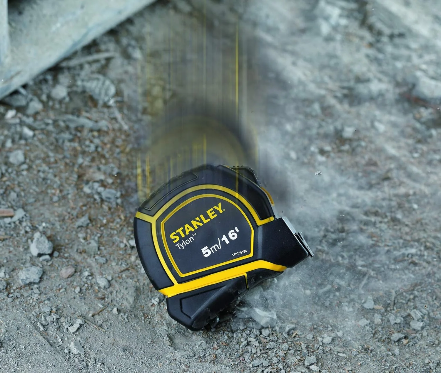 متر نواری کوتاه استنلی مدل تایلون، 5 متر/16 فوت × 19 میلی متر، زرد/مشکی، STHT36194 متر نواری کوتاه استنلی مدل تایلون، 5 متر/16 فوت × 19 میلی متر، زرد/مشکی، STHT36194