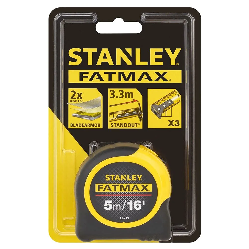 متر نواری کلاسیک استنلی STA033719 FATMAX با روکش محافظ تیغه، 5 متر/16 فوت