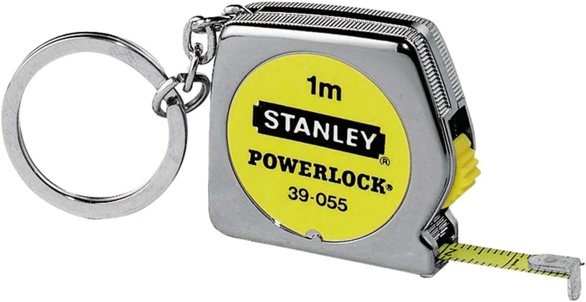 متر نواری استنلی مدل Powerlock 0-39-055، نقره ای، 1 متر/6.35 میلی متر