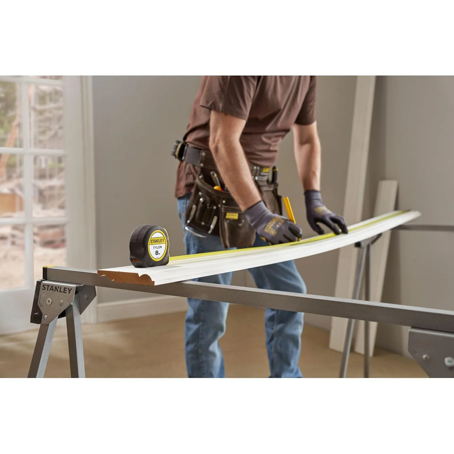 متر نواری استنلی مدل Tylon 0-30-657، مشکی/زرد، 8 متر/25 میلی متر متر نواری استنلی مدل Tylon 0-30-657، مشکی/زرد، 8 متر/25 میلی متر