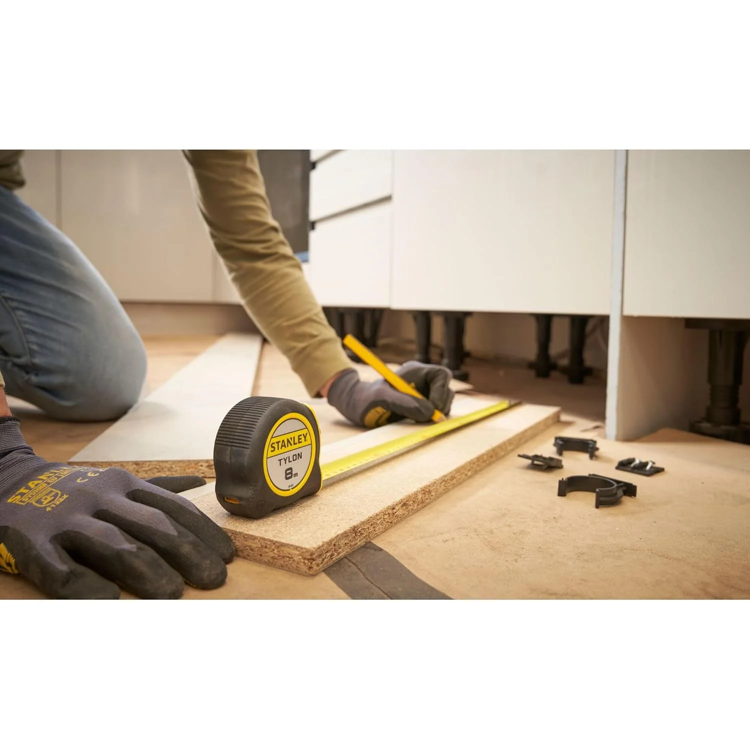 متر نواری استنلی مدل Tylon 0-30-657، مشکی/زرد، 8 متر/25 میلی متر متر نواری استنلی مدل Tylon 0-30-657، مشکی/زرد، 8 متر/25 میلی متر