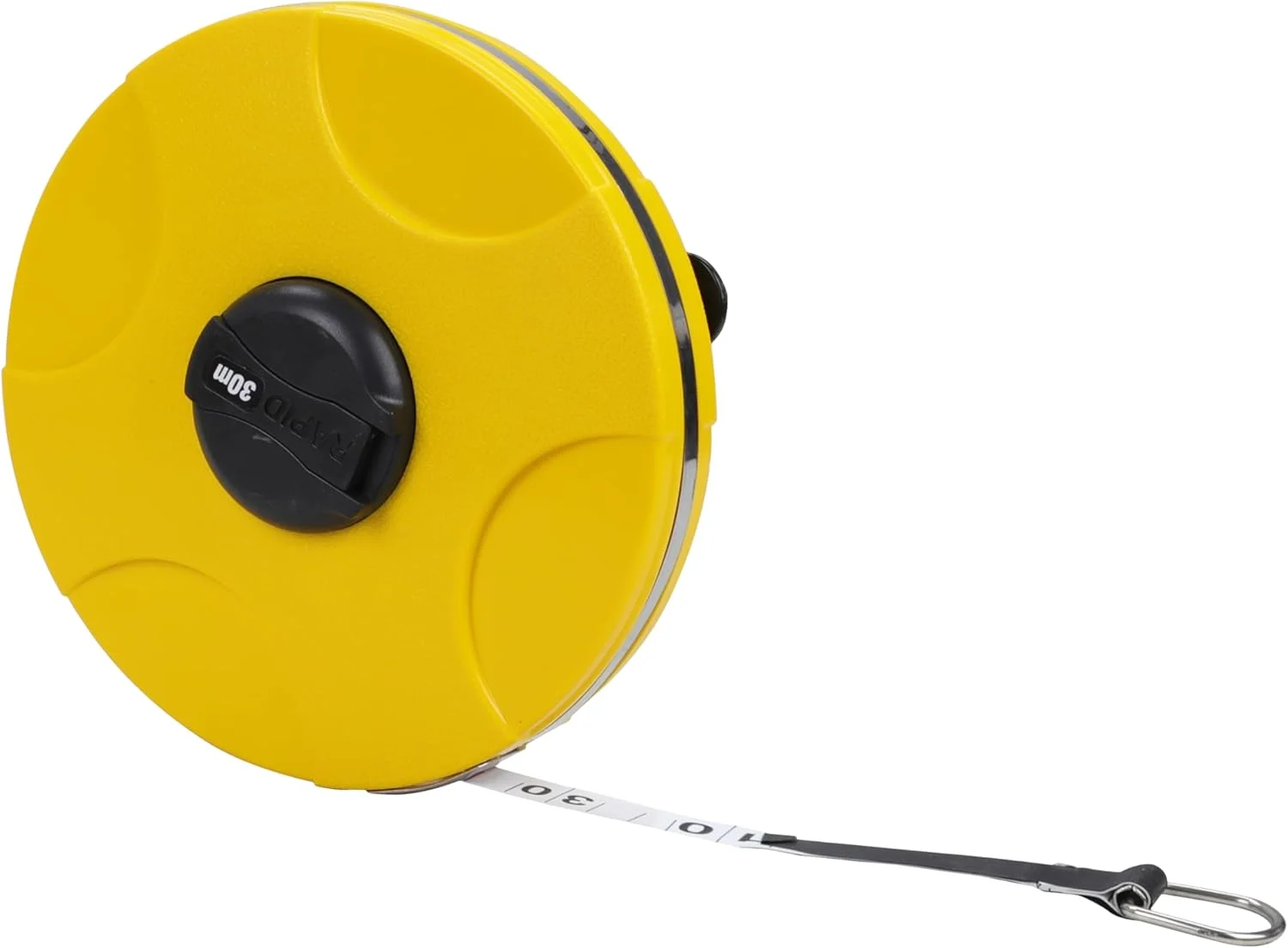 متر نواری پلاستیکی 30 متری استنلی مدل STHT38530-812، مناسب برای مصارف خانگی، کارهای دستی، حرفه ای و صنعتی، زرد و مشکی