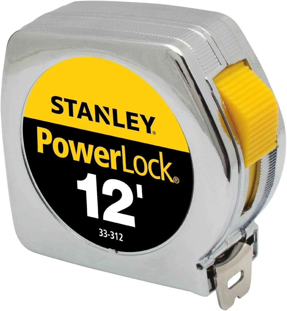 متر نواری حرفه ای استنلی مدل PowerLock® 33-312 با عرض 3/4 اینچ و طول 12 فوت