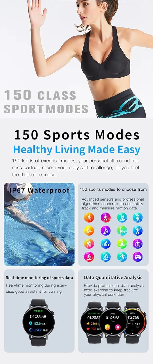 ساعت هوشمند پایش قند خون آزماني، با قابلیت سنجش SpO2، ضربان قلب، فشار خون و پایش خواب، طلایی، L ساعت هوشمند پایش قند خون آزماني، با قابلیت سنجش SpO2، ضربان قلب، فشار خون و پایش خواب، طلایی، L