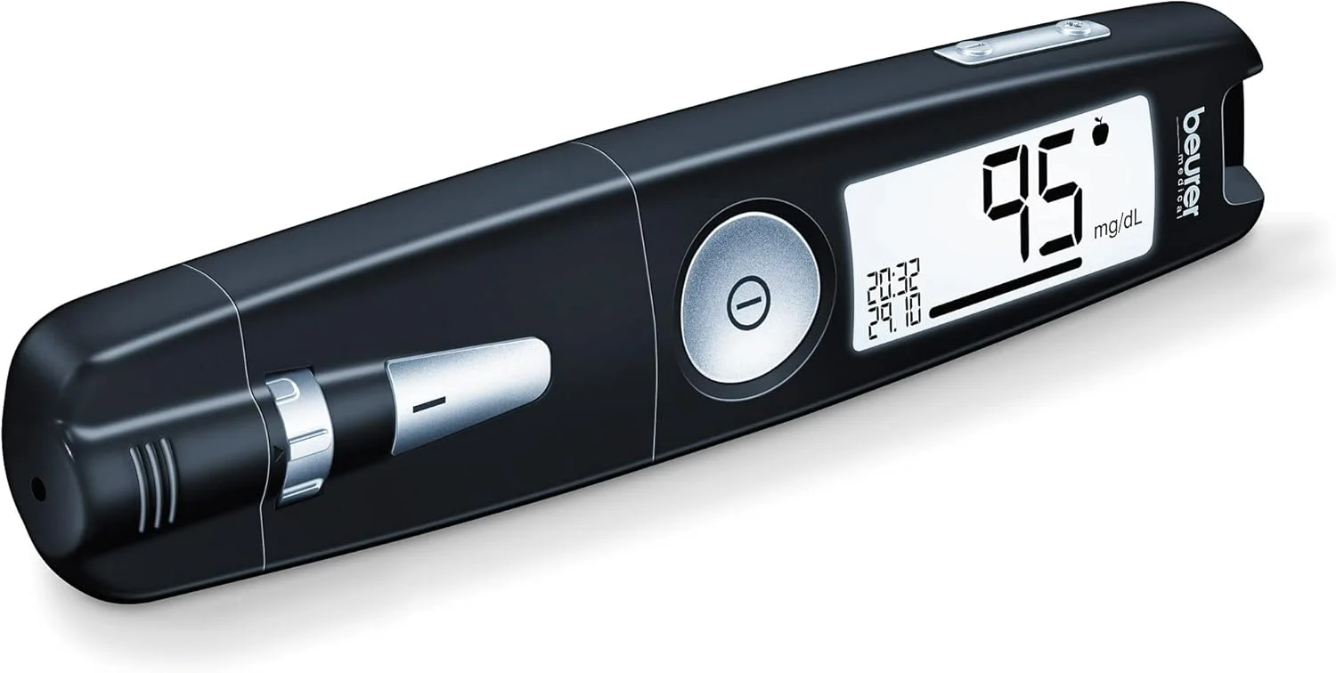 دستگاه تست قند خون 3 در 1 Beurer GL 50 | دستگاه لنست یکپارچه | اتصال USB | نرم افزار داخلی برای مدیریت دقیق دیابت | مشکی دستگاه تست قند خون 3 در 1 Beurer GL 50 | دستگاه لنست یکپارچه | اتصال USB | نرم افزار داخلی برای مدیریت دقیق دیابت | مشکی