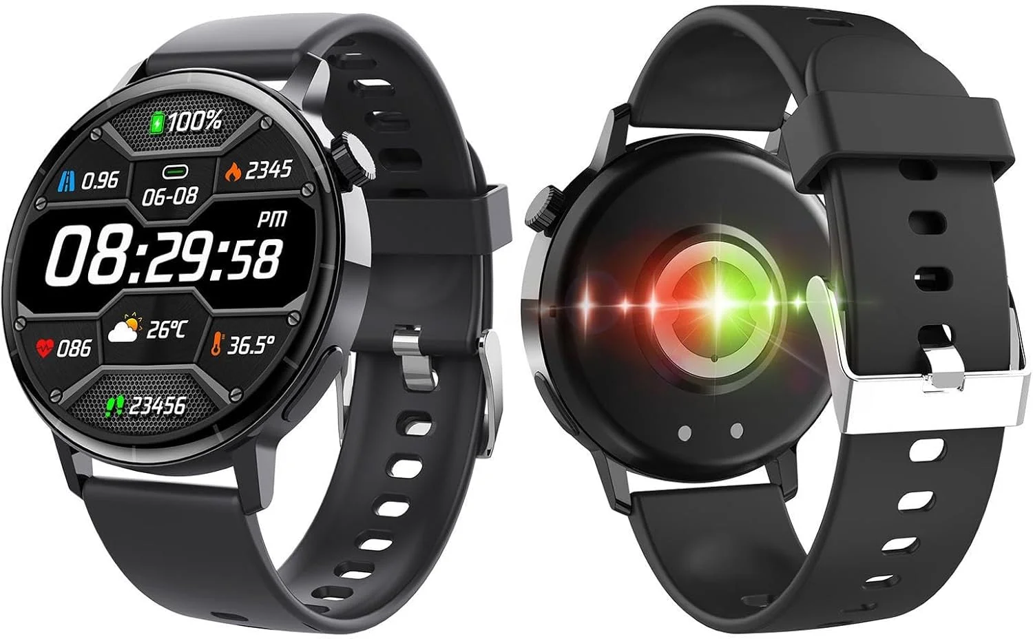 ساعت پایش قند خون، ردیاب تناسب اندام ساعت هوشمند - ضد آب IP67، 30 حالت ورزشی، ساعت فشار خون، پایش آسان و دقیق قند خون