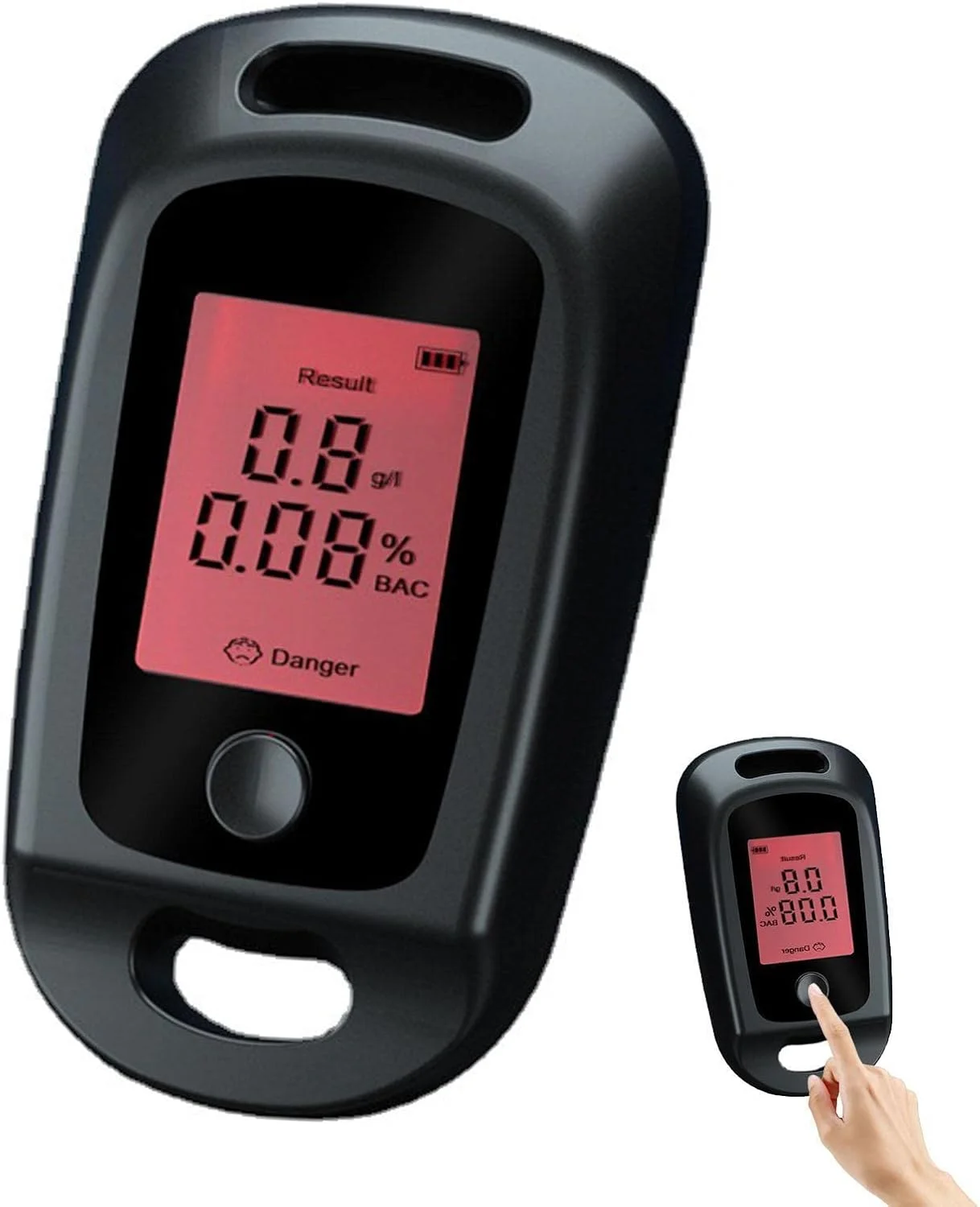 دستگاه تست تنفسی قابل حمل برای استفاده شخصی - دستگاه تست سطح خون غیر تماسی برای استفاده شخصی، تست خانگی، قابل شارژ USB