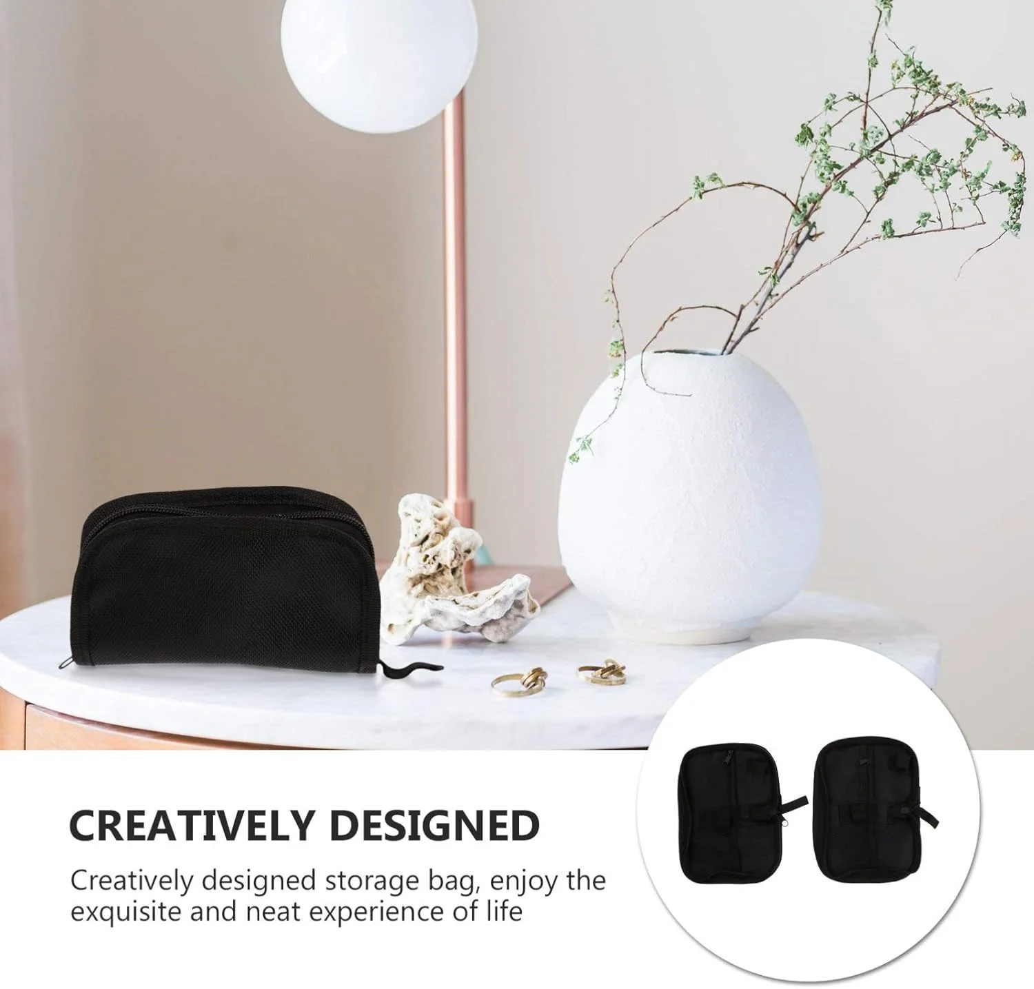 کیف مسافرتی قابل حمل دیابتی، مناسب برای دستگاه گلوکز متر، قلم‌های انسولین، ویال‌ها، نوارهای تست قند خون و دارو - دو عددی