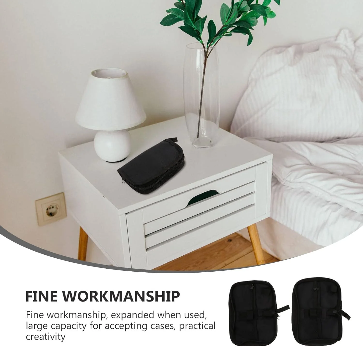 کیف مسافرتی قابل حمل دیابتی، مناسب برای دستگاه گلوکز متر، قلم‌های انسولین، ویال‌ها، نوارهای تست قند خون و دارو - دو عددی