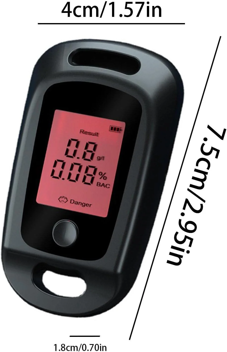 دستگاه تست تنفسی قابل حمل برای استفاده شخصی - دستگاه تست سطح خون غیر تماسی برای استفاده شخصی، تست خانگی، قابل شارژ USB