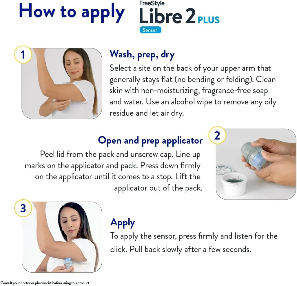 FreeStyle Libre 2 Plus، پایش مداوم گلوکز، حسگر هوشمند برای پایش خون دیابت CGM، سازگار با دستگاه های هوشمند، 15 روز آزمایش دقیق و بدون سوزن، مانیتور گلوکومتر FreeStyle Libre 2 Plus، پایش مداوم گلوکز، حسگر هوشمند برای پایش خون دیابت CGM، سازگار با دستگاه های هوشمند، 15 روز آزمایش دقیق و بدون سوزن، مانیتور گلوکومتر