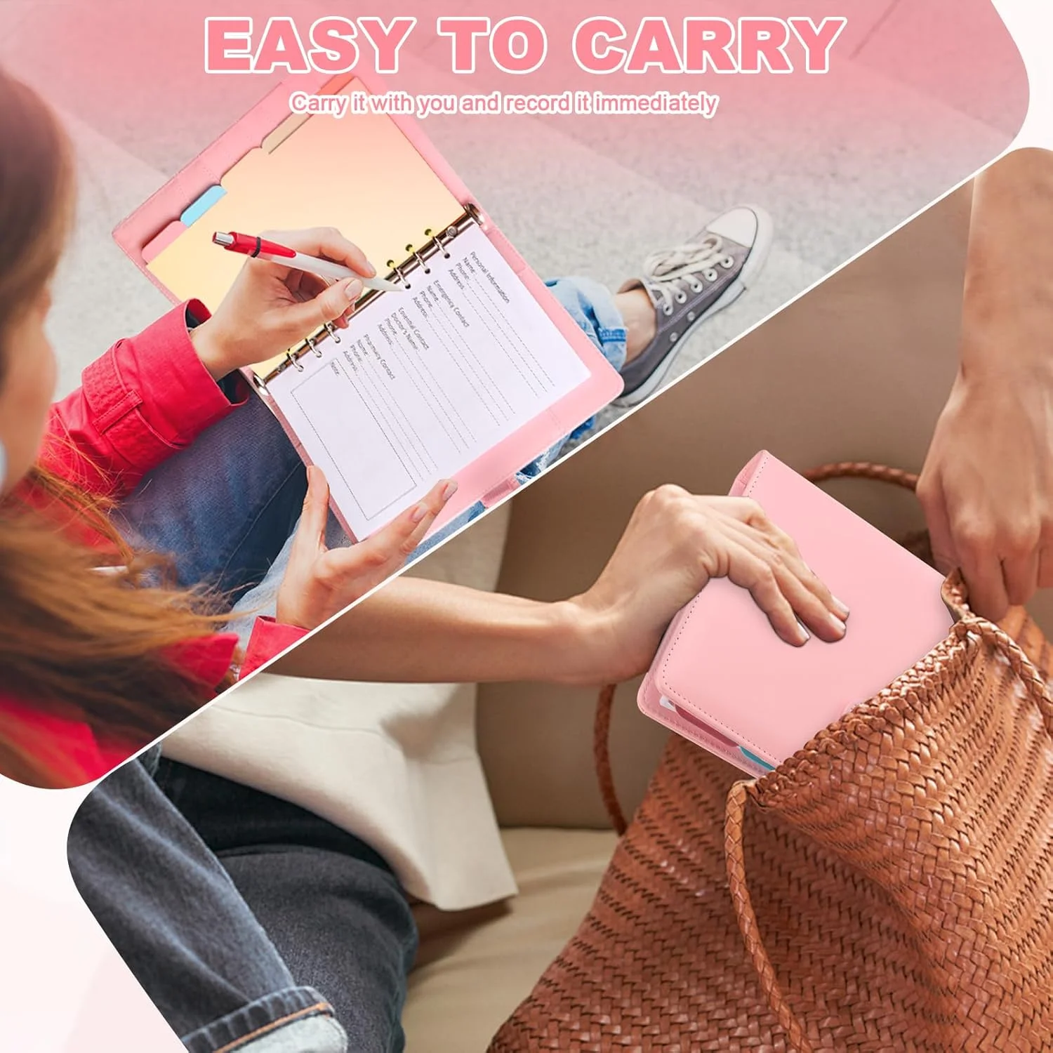 دفتر ثبت قند خون روزانه A5، دفترچه یادداشت گلوکز روزانه، دفتر ثبت قند خون، دفتر ثبت تست قند خون برای دیابت، با برگه های جداکننده (صورتی) دفتر ثبت قند خون روزانه A5، دفترچه یادداشت گلوکز روزانه، دفتر ثبت قند خون، دفتر ثبت تست قند خون برای دیابت، با برگه های جداکننده (صورتی)