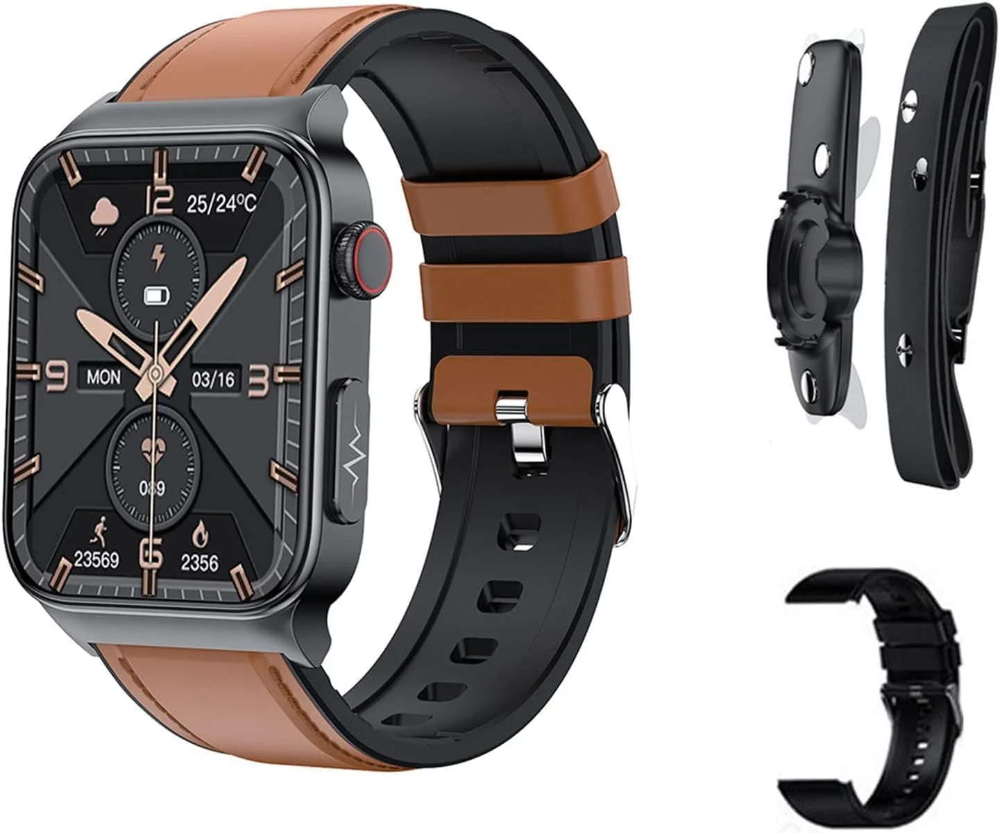 ساعت هوشمند DISXKAER، ساعت هوشمند ضد آب Ipx68 با قابلیت پایش قند خون، ساعت هوشمند تست قند خون غیر تهاجمی (B) ساعت هوشمند DISXKAER، ساعت هوشمند ضد آب Ipx68 با قابلیت پایش قند خون، ساعت هوشمند تست قند خون غیر تهاجمی (B)