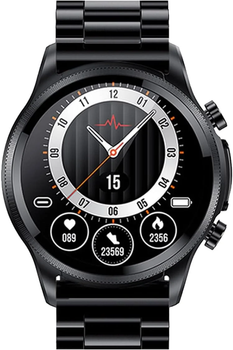 ساعت هوشمند DISXKAER با قابلیت پایش قند خون، فشار خون، اکسیژن خون و ضربان قلب، ضد آب Ipx68، ساعت ورزشی شیک