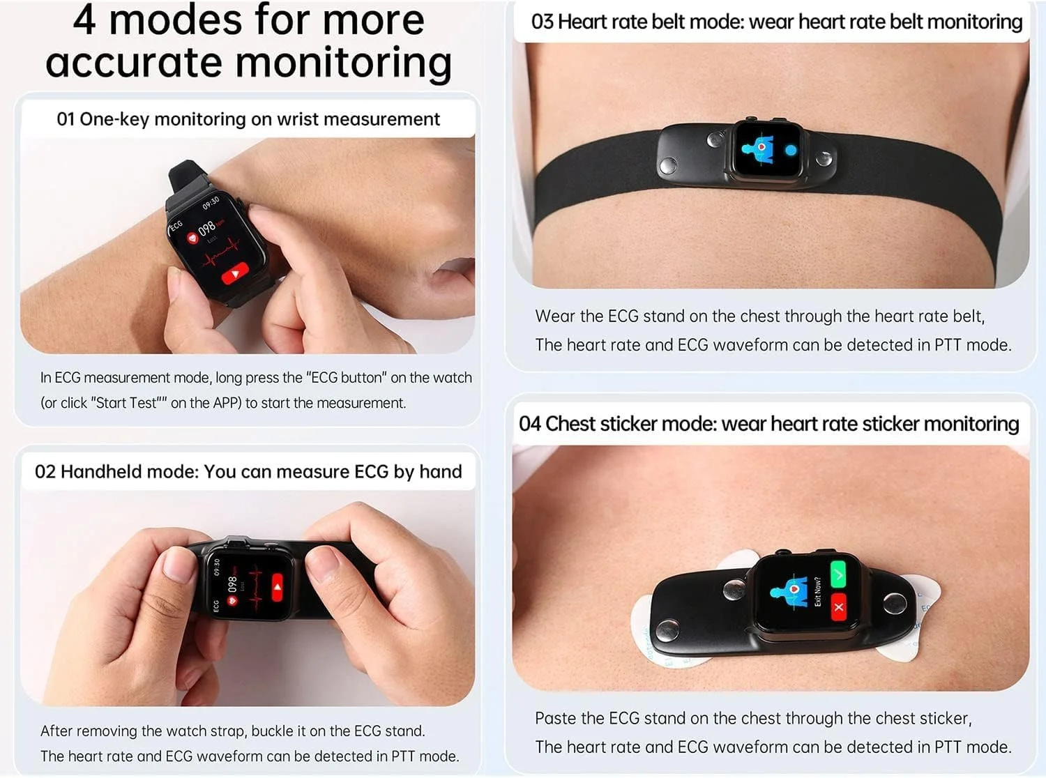 ساعت هوشمند DISXKAER، ساعت هوشمند ضد آب Ipx68 با قابلیت پایش قند خون، ساعت هوشمند تست قند خون غیر تهاجمی (B) ساعت هوشمند DISXKAER، ساعت هوشمند ضد آب Ipx68 با قابلیت پایش قند خون، ساعت هوشمند تست قند خون غیر تهاجمی (B)