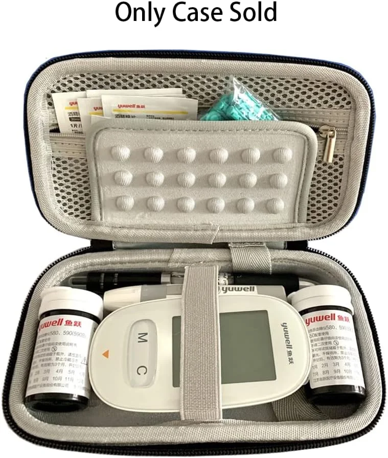 کیف لوازم دیابت، سازمان دهنده لوازم تست قند خون مناسب برای دستگاه تست قند خون، نوار تست دیابت، سوزن، قلم انسولین، سرنگ، قرص، پد الکلی (مشکی-بزرگ) کیف لوازم دیابت، سازمان دهنده لوازم تست قند خون مناسب برای دستگاه تست قند خون، نوار تست دیابت، سوزن، قلم انسولین، سرنگ، قرص، پد الکلی (مشکی-بزرگ)