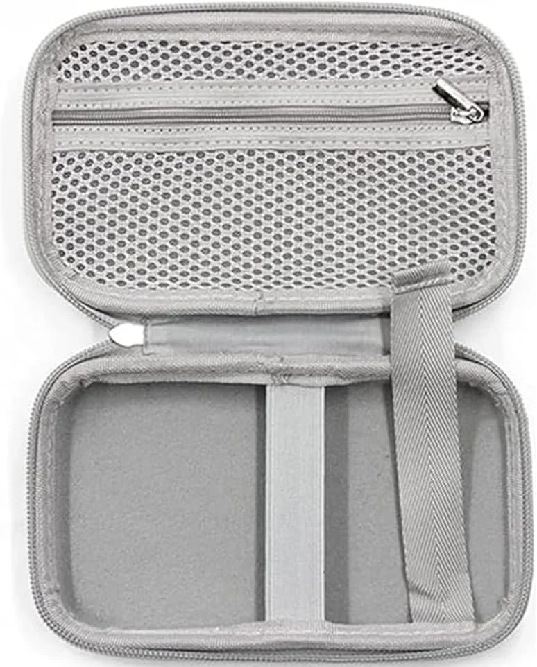 کیف حمل لوازم دیابت، کیف سازمان دهنده برای دستگاه تست قند خون، نوار تست قند خون، سوزن، قلم، پد الکلی، کیف کیت تست دیابت (خاکستری، کوچک)