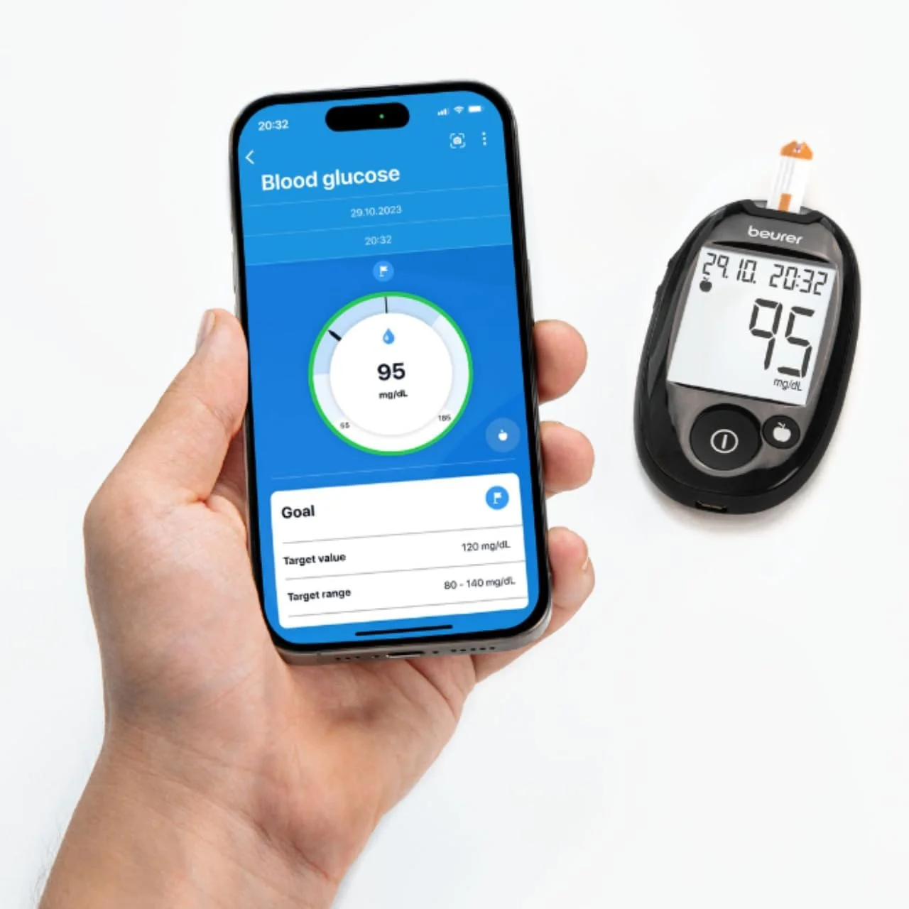 دستگاه تست قند خون مدل GL 44 با صفحه نمایش بزرگ و قابلیت انتقال داده | مشکی دستگاه تست قند خون مدل GL 44 با صفحه نمایش بزرگ و قابلیت انتقال داده | مشکی