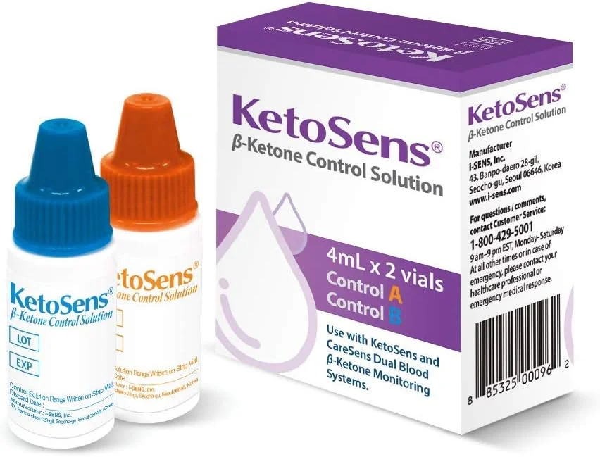 محلول کنترل کتون KetoSens برای استفاده با دستگاه تست کتون خون KetoSens