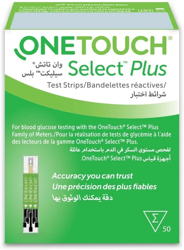 نوارهای تست قند خون وان تاچ سلکت پلاس، 50 عدد نوارهای تست قند خون وان تاچ سلکت پلاس، 50 عدد