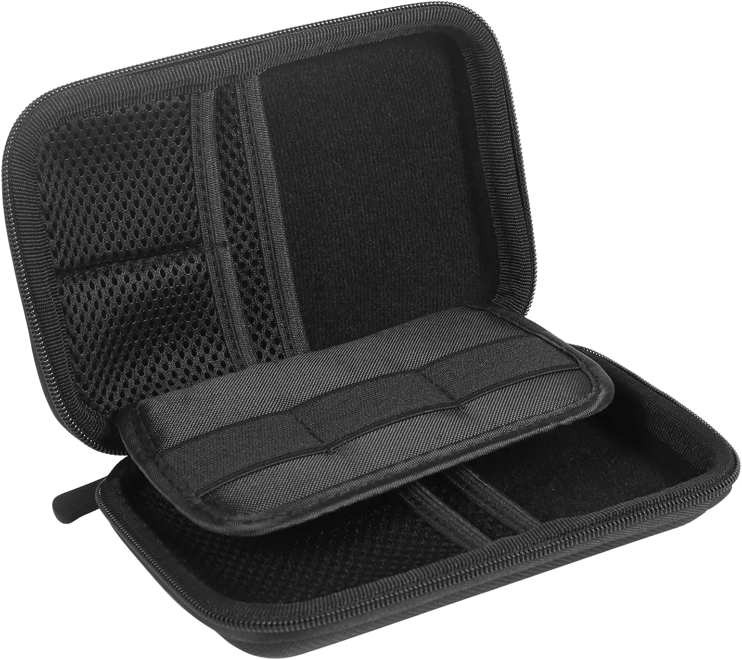 کیف نگهداری و سازمان دهنده لوازم دیابت QASHA برای دستگاه گلوکز، نوار تست قند خون، سوزن، سرنگ، پد الکلی، جعبه کیت تست لوازم دیابت (مشکی)