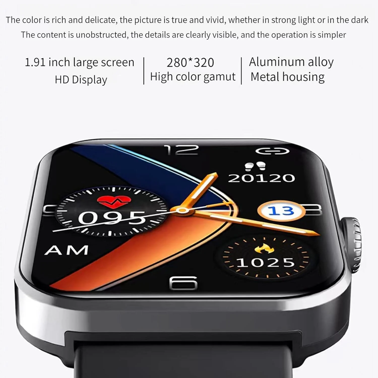 ساعت هوشمند مخصوص افراد با حساسیت، ساعت هوشمند بلوتوثی F57L، پایش میزان قند خون، تست غیرتهاجمی قند خون، ساعت ورزشی شیک (صورتی)