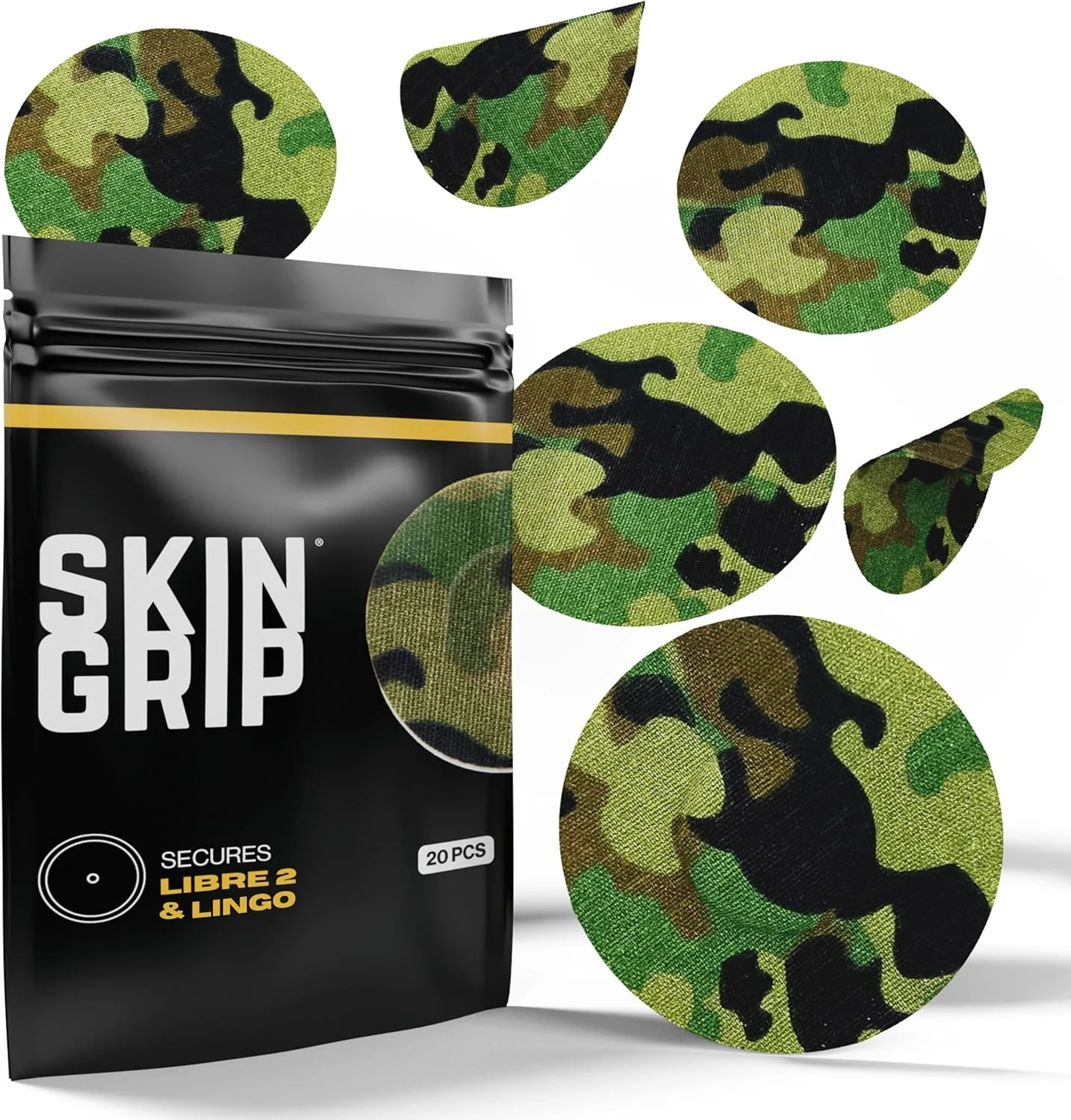 برچسب های چسبی محافظ پوست برای فری استایل لیبره 2 - ضد آب و ضد تعریق برای 10-14 روز، نوار چسب از پیش برش خورده، پوشش محافظ سنسور پایش مداوم گلوکز - بسته 20 عددی، طرح ارتشی برچسب های چسبی محافظ پوست برای فری استایل لیبره 2 - ضد آب و ضد تعریق برای 10-14 روز، نوار چسب از پیش برش خورده، پوشش محافظ سنسور پایش مداوم گلوکز - بسته 20 عددی، طرح ارتشی