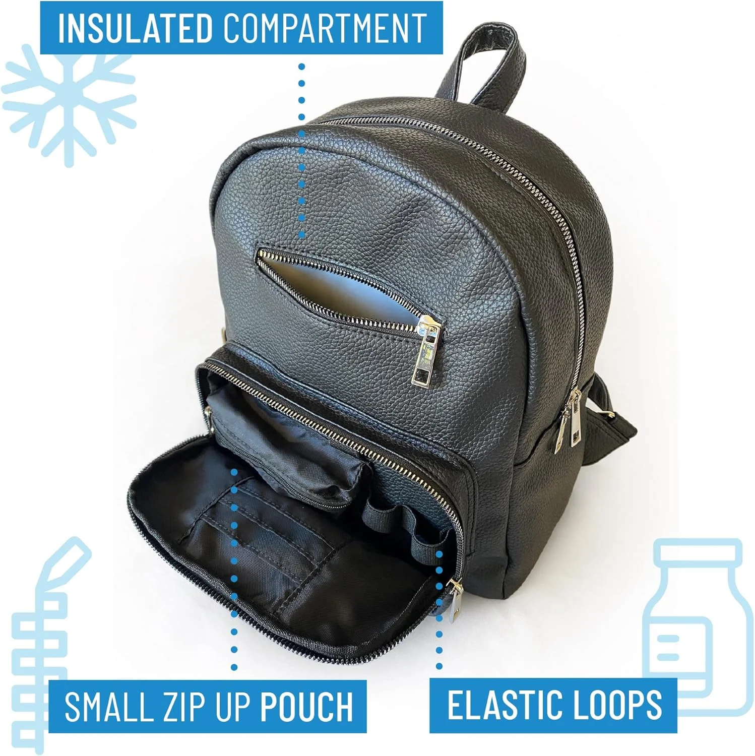 کیف کوله پشتی RockaDex Bliss - سازمان دهنده لوازم دیابت برای نوار تست قند خون، دارو، دستگاه گلوکز، قلم، سرنگ انسولین، سوزن، لنست. کیف عایق دار. (آبی) کیف کوله پشتی RockaDex Bliss - سازمان دهنده لوازم دیابت برای نوار تست قند خون، دارو، دستگاه گلوکز، قلم، سرنگ انسولین، سوزن، لنست. کیف عایق دار. (آبی)