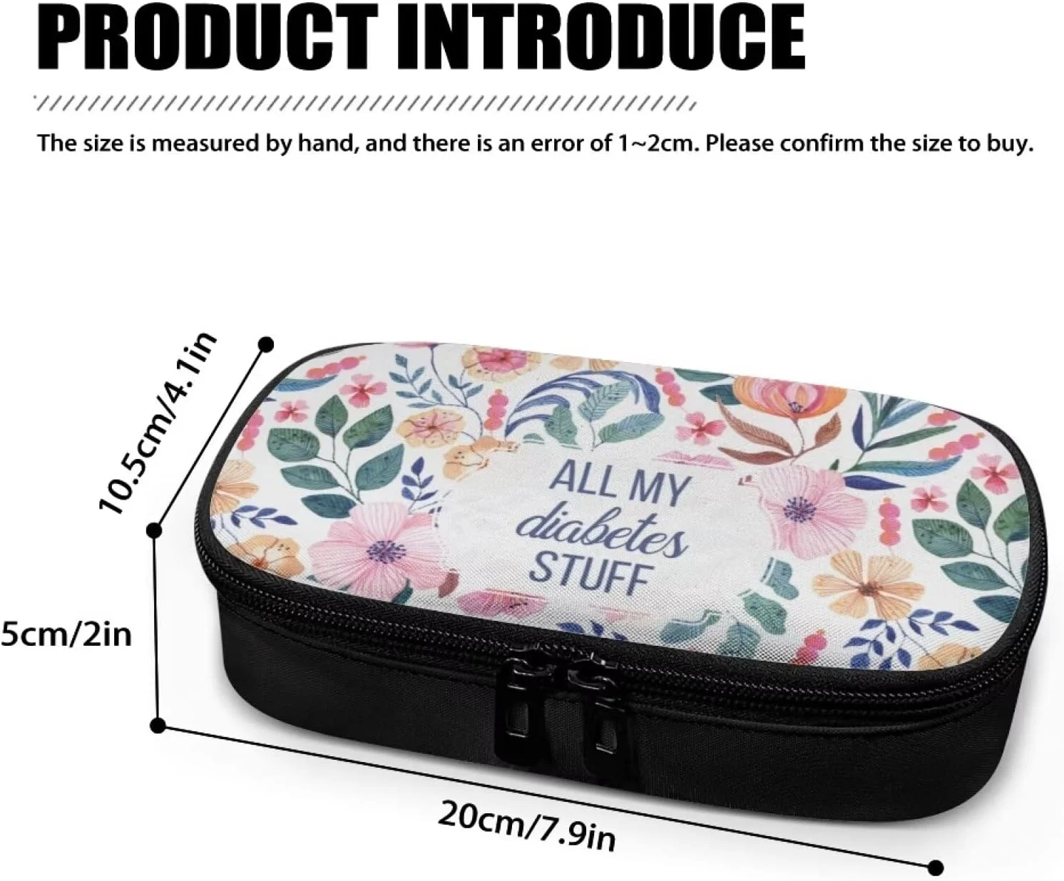 کیف خنک نگهدارنده انسولین Rnyleeg، کیف مسافرتی خنک کننده داروهای دیابتی، سازمان دهنده عایق برای نوار تست قند خون، دارو، گلوکومتر، قرص