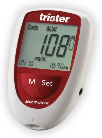 سیستم مانیتورینگ 3 در 1 تریستر مدل TS-391MC - اندازه گیری قند خون، کلسترول و اسید اوریک، تشخیص خودکار نوار تست، صفحه نمایش LCD بزرگ، ذخیره 460 نتیجه