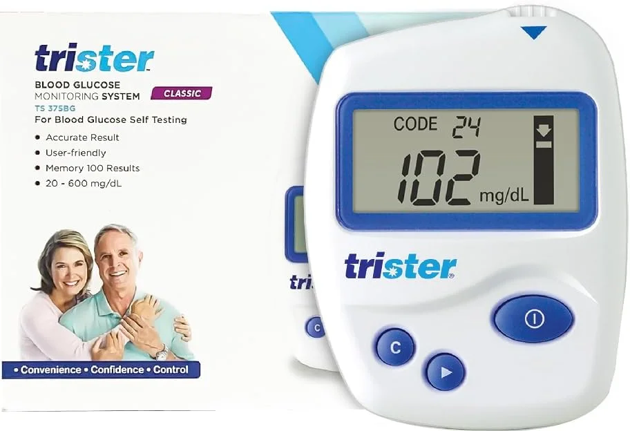 سیستم پایش قند خون تریستر TS‑375BG - شامل 25 نوار تست، الکترود طلا، 4 میکرولیتر / تست مکش 11 ثانیه ای، ظرفیت حافظه 100 سیستم پایش قند خون تریستر TS‑375BG - شامل 25 نوار تست، الکترود طلا، 4 میکرولیتر / تست مکش 11 ثانیه ای، ظرفیت حافظه 100