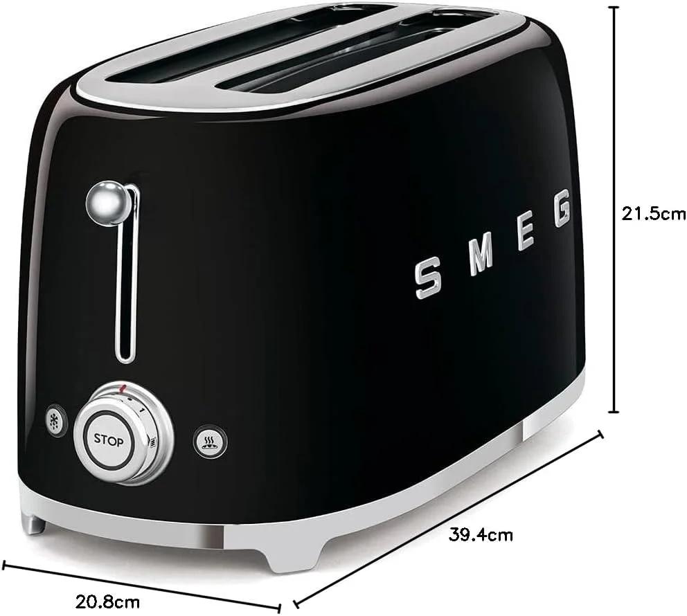 توستر اسمگ مدل TSF02BLEU مشکی با 2 جایگاه نان فوق العاده بلند