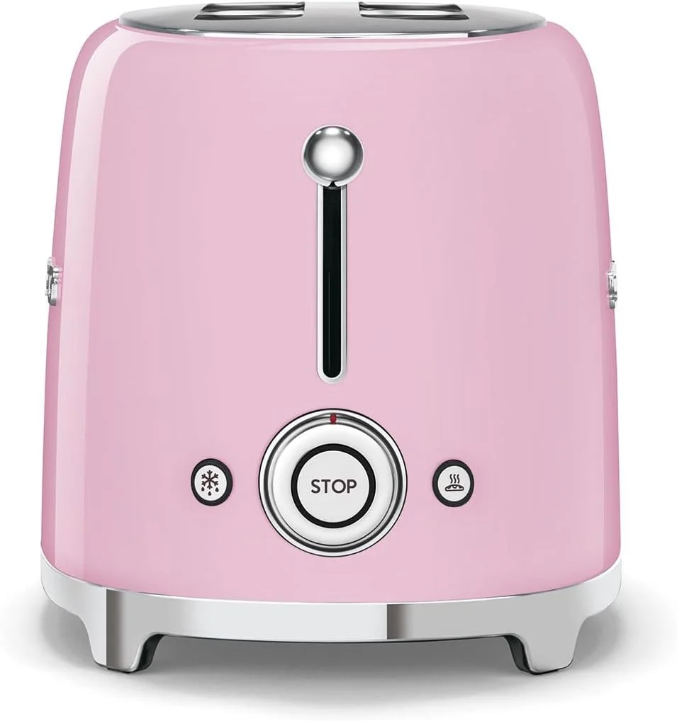 توستر 2 تکه اسمگ مدل دهه 50، رنگ صورتی پاستلی