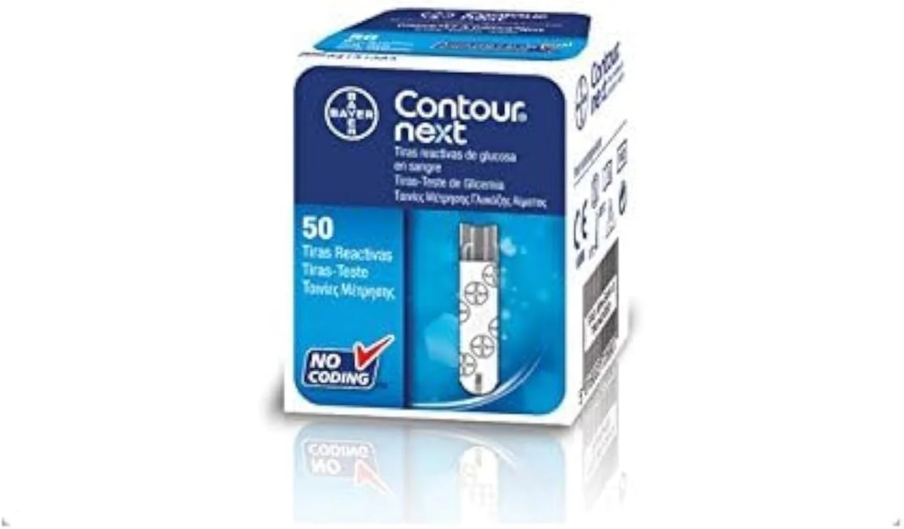 نوارهای تست قند خون بایر ASCENSIA DIABETES CARE CONTOUR NEXT 50 عددی نوارهای تست قند خون بایر ASCENSIA DIABETES CARE CONTOUR NEXT 50 عددی