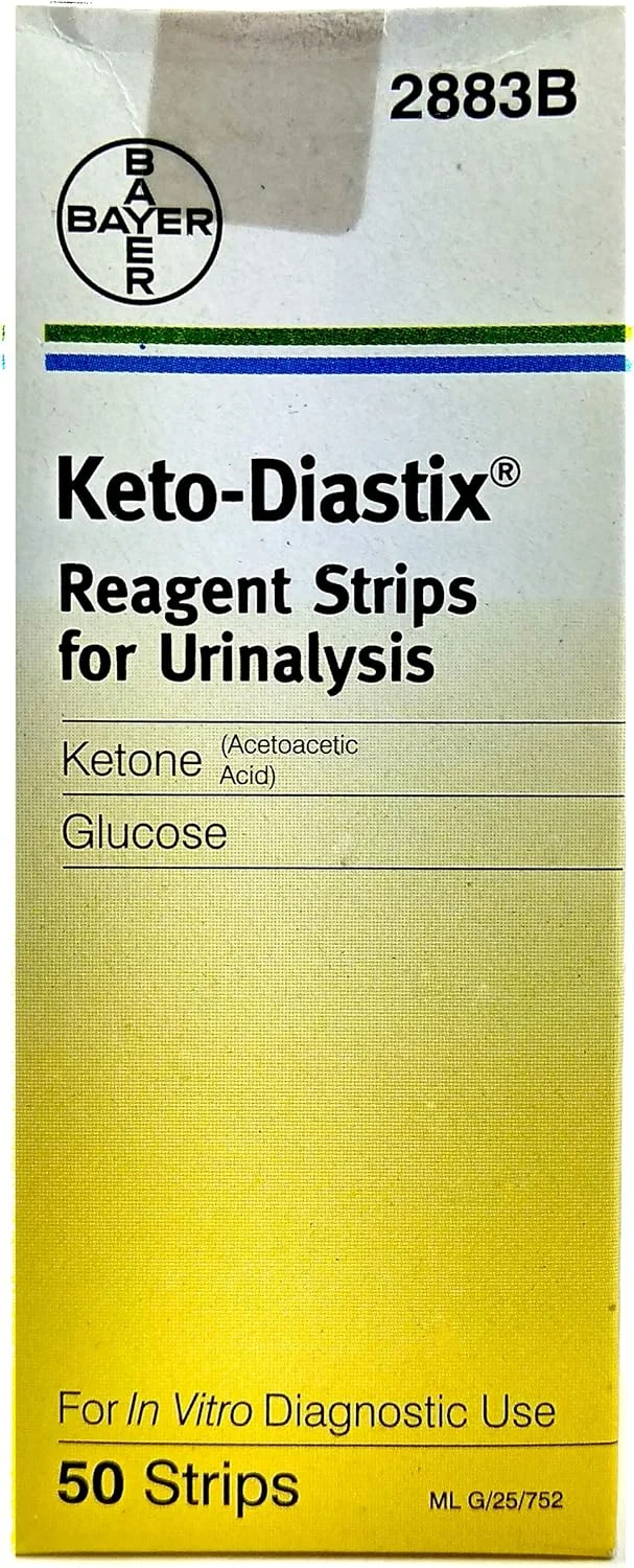 نوارهای معرف کیتو-دیاستیکس بایر برای تجزیه ادرار، 50 عدد (بسته 3 عددی) نوارهای معرف کیتو-دیاستیکس بایر برای تجزیه ادرار، 50 عدد (بسته 3 عددی)