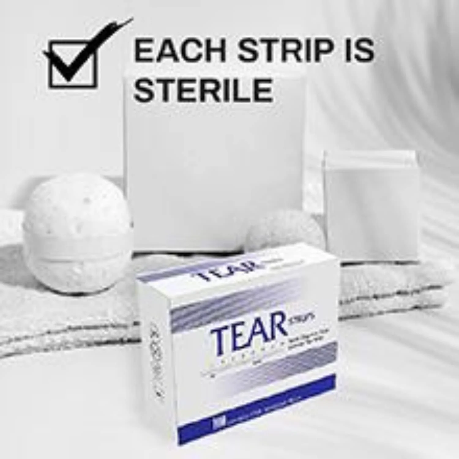 100 نوار تست اشک شیرمر، نوارهای مدرج بسته بندی شده تکی 100 نوار تست اشک شیرمر، نوارهای مدرج بسته بندی شده تکی