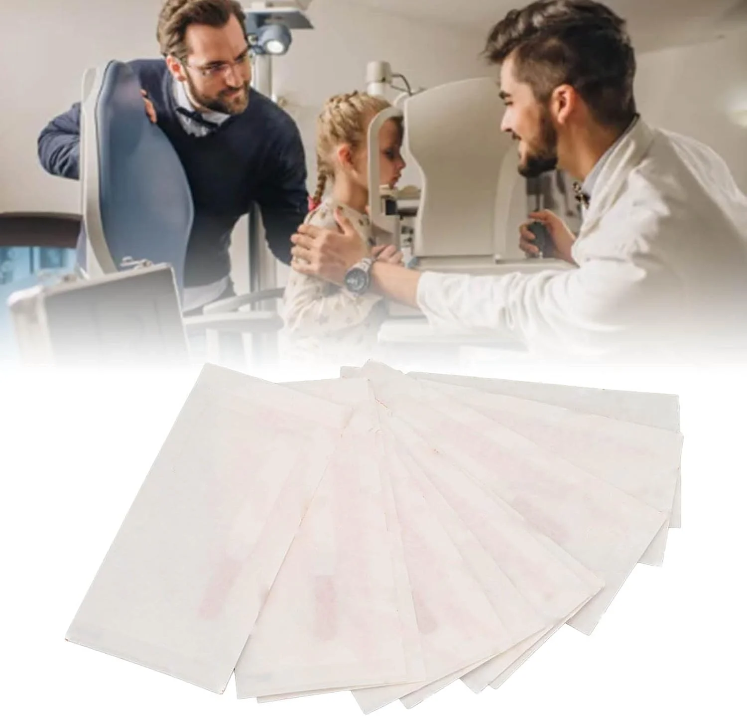 نوار تست فلورسین سدیم، بسته بندی بهداشتی تکی حرفه ای 10 عددی برای بیمارستان برای قرنیه