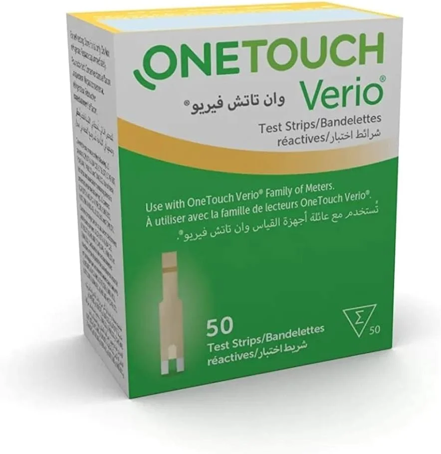 نوارهای تست قند خون OneTouch Verio بسته 50 عددی
