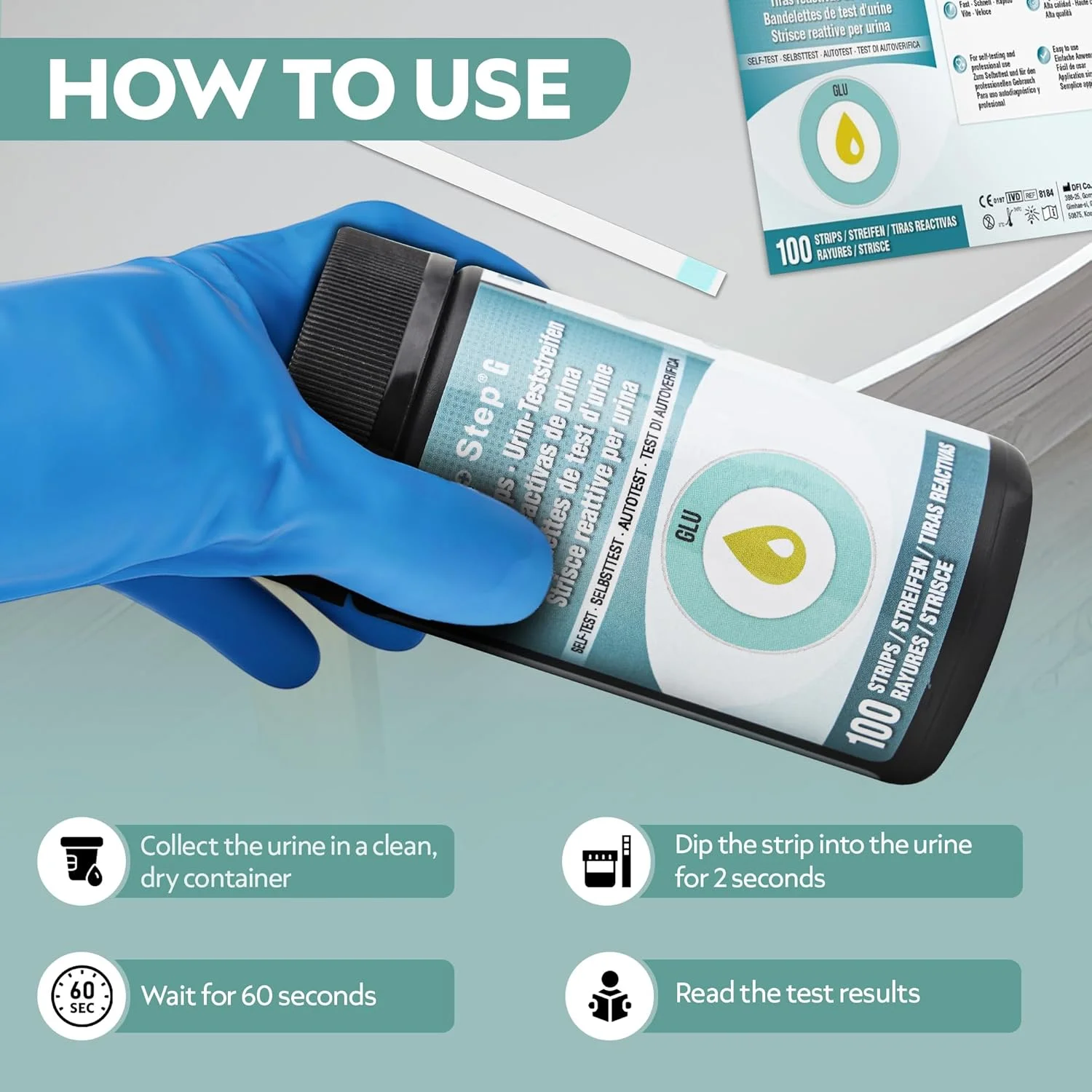 نوار تست قند خون یک مرحله ای 100 عددی. کیت های تست دیابت نوار تست قند خون یک مرحله ای 100 عددی. کیت های تست دیابت