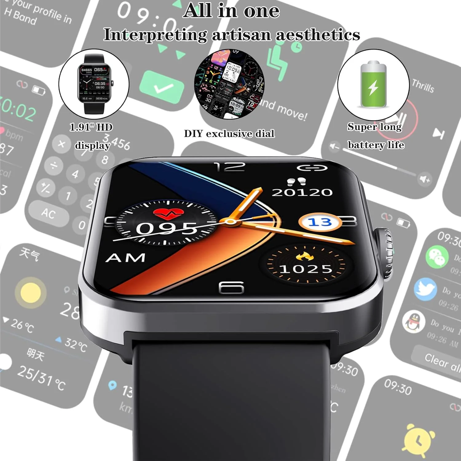 ساعت هوشمند پایش قند خون TedmAr، ساعت هوشمند اندروید برای پاسخگویی به تماس و پیام، مناسب برای زنان، مردان، کودکان و نوجوانان، ساعت هوشمند ورزشی با قابلیت پایش قند خون، مشکی ساعت هوشمند پایش قند خون TedmAr، ساعت هوشمند اندروید برای پاسخگویی به تماس و پیام، مناسب برای زنان، مردان، کودکان و نوجوانان، ساعت هوشمند ورزشی با قابلیت پایش قند خون، مشکی