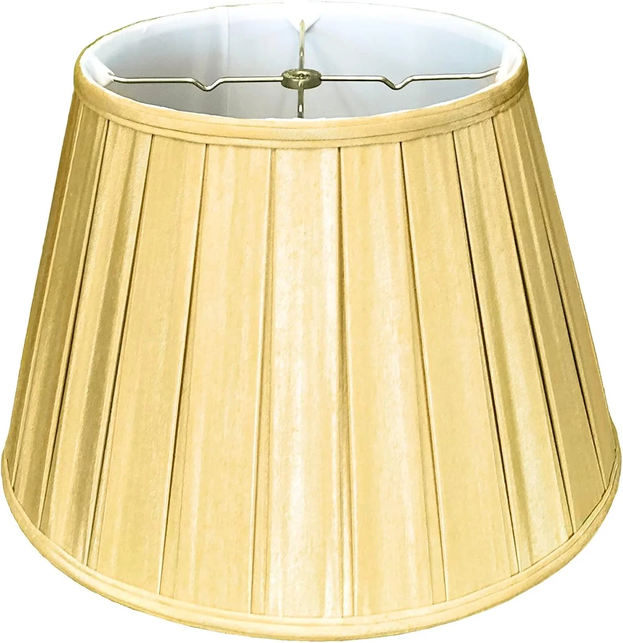 کلاهک چراغ رومیزی طرح Empire English Pleat Basic، طلایی عتیقه، 11 x 18 x 12 کلاهک چراغ رومیزی طرح Empire English Pleat Basic، طلایی عتیقه، 11 x 18 x 12
