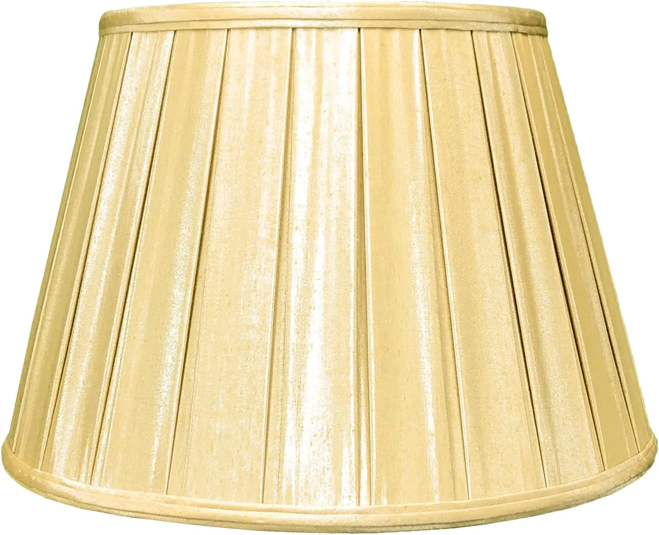 کلاهک چراغ رومیزی طرح Empire English Pleat Basic، طلایی عتیقه، 11 x 18 x 12 کلاهک چراغ رومیزی طرح Empire English Pleat Basic، طلایی عتیقه، 11 x 18 x 12