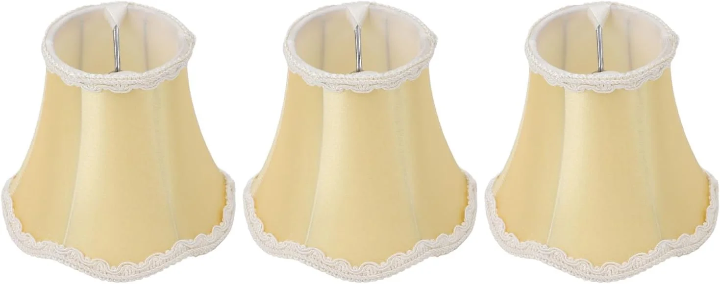 ست ۳ عددی شید آباژور لوستر، شید کوچک پارچه ای برای لوستر، گیره E14، روکش مینی چراغ روستیک برای جایگزینی چراغ دیواری رومیزی ست ۳ عددی شید آباژور لوستر، شید کوچک پارچه ای برای لوستر، گیره E14، روکش مینی چراغ روستیک برای جایگزینی چراغ دیواری رومیزی