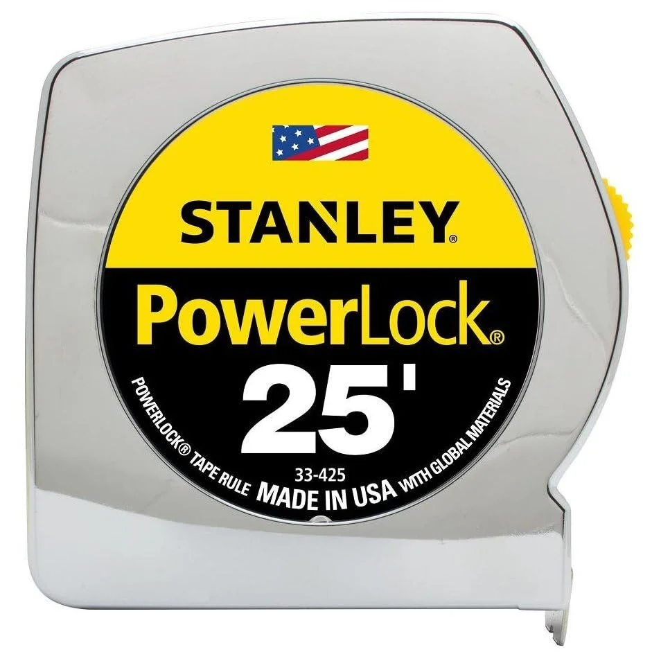 متر نواری حرفه ای استنلی مدل PowerLock II با ابعاد 1 اینچ در 25 فوت متر نواری حرفه ای استنلی مدل PowerLock II با ابعاد 1 اینچ در 25 فوت